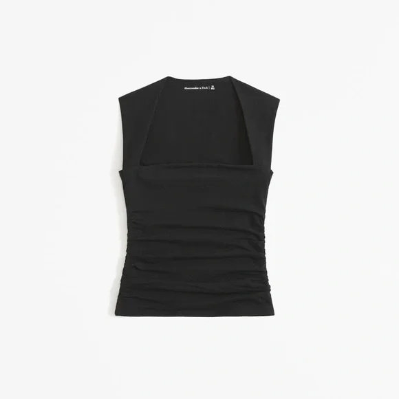 Abercrombie & Fitch The Ava Top Black - Picture 1 of 4